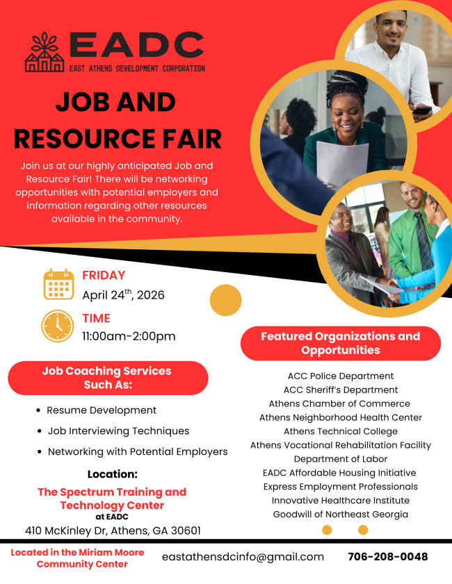 East Athens Development Corporation Job and Resource Fair