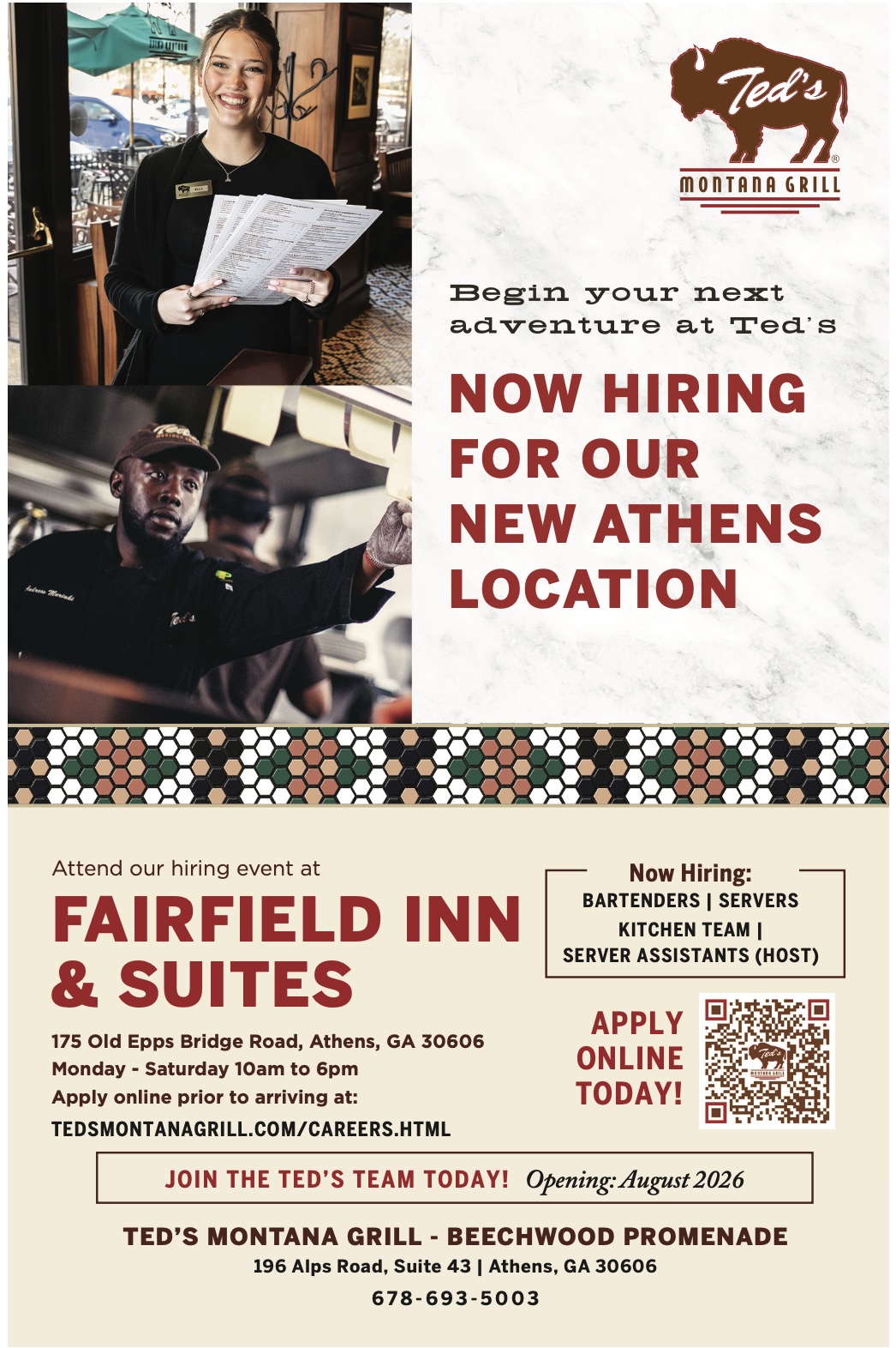 Ted's Montana Grill Hiring Event